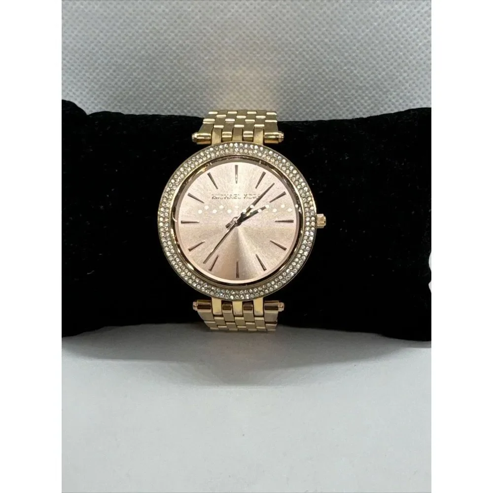 Michael Kors Darci MK3192 Womens Rose Gold Analog Dial Quartz Wrist Watch JNA415